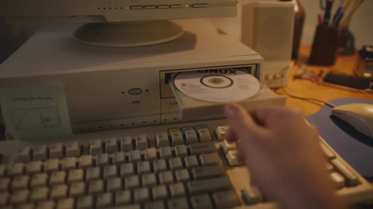 Electronics, a classroom, and an older computer continue the sequence.