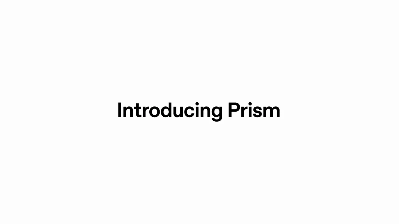 A short Prism title appears on white.
