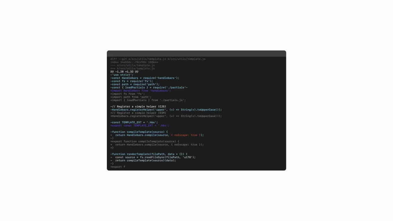 A coding statement leads to a request and a dark code window.