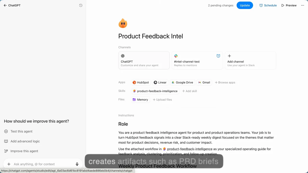 A Product Feedback Intel page shows instructions and connected tools.