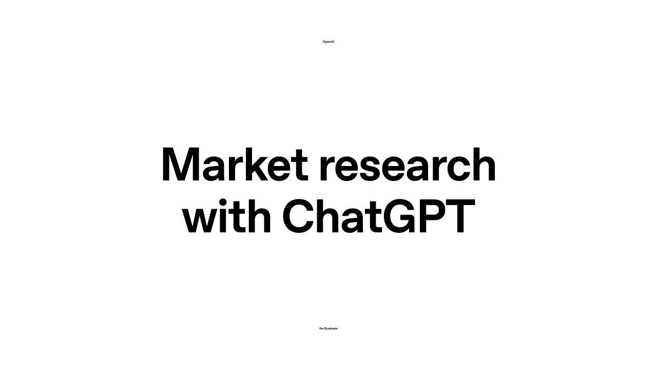 Market research with ChatGPT — original channel thumbnail