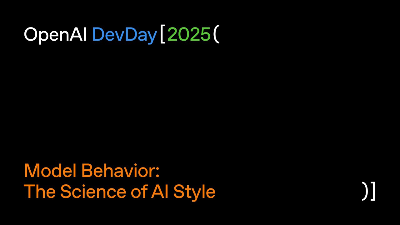 Model Behavior: The Science of AI Style — original channel thumbnail