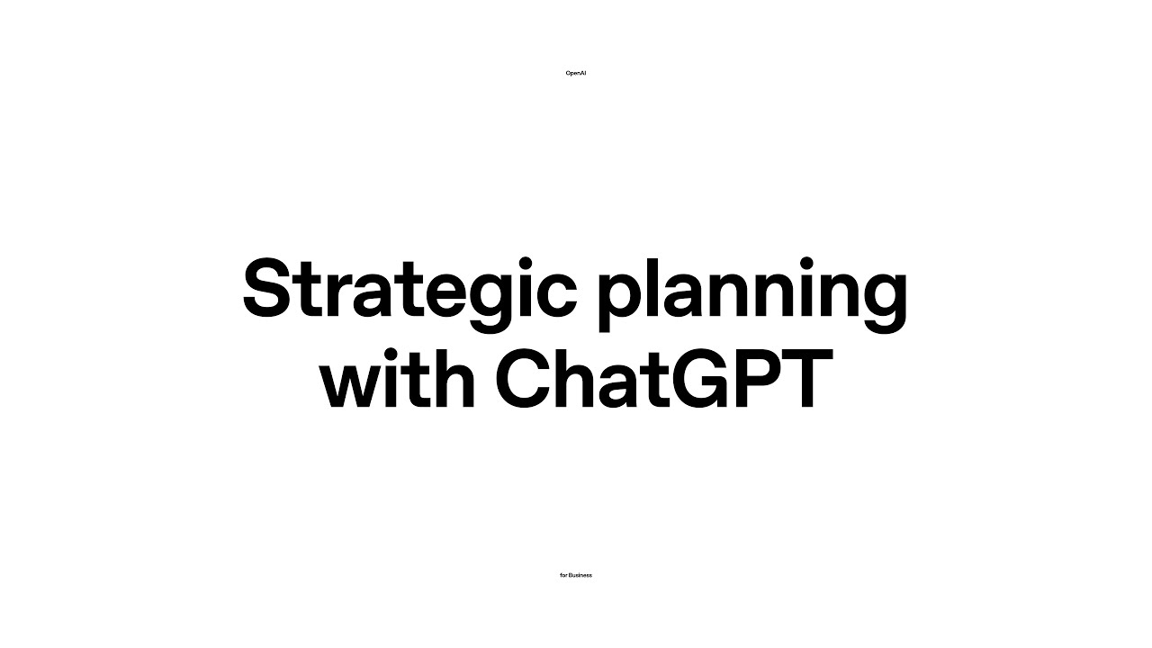 Strategic planning with ChatGPT — original channel thumbnail