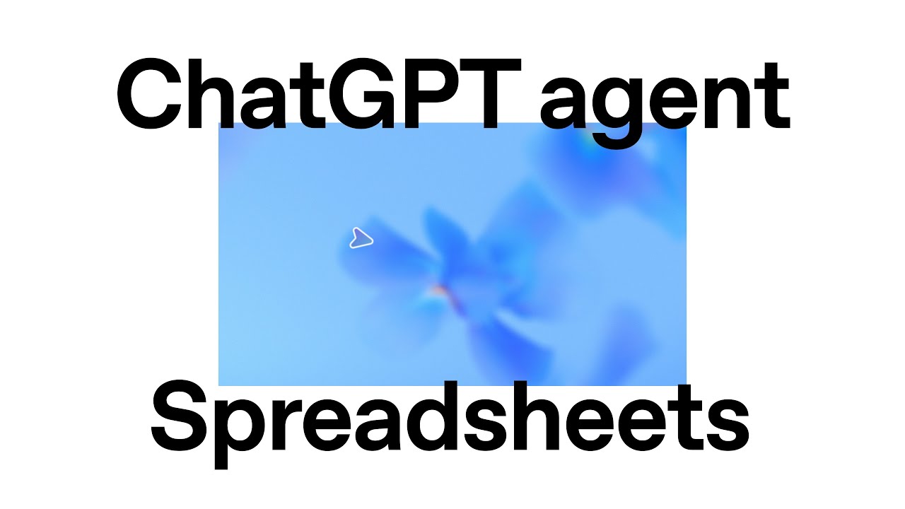 ChatGPT agent Makes Spreadsheets — original channel thumbnail