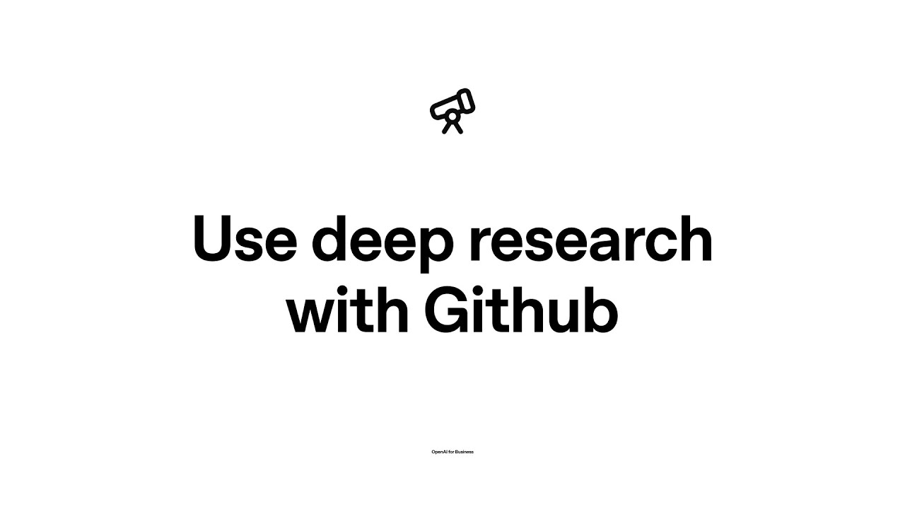 Run faster code reviews with deep research for GitHub — original channel thumbnail