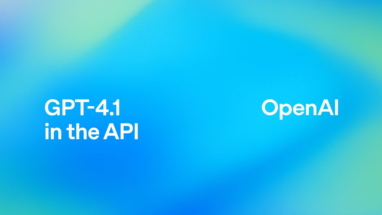 GPT 4.1 in the API — original channel thumbnail