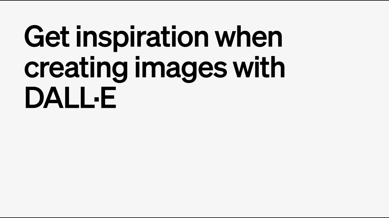 Style Inspiration with DALL·E in ChatGPT — original channel thumbnail