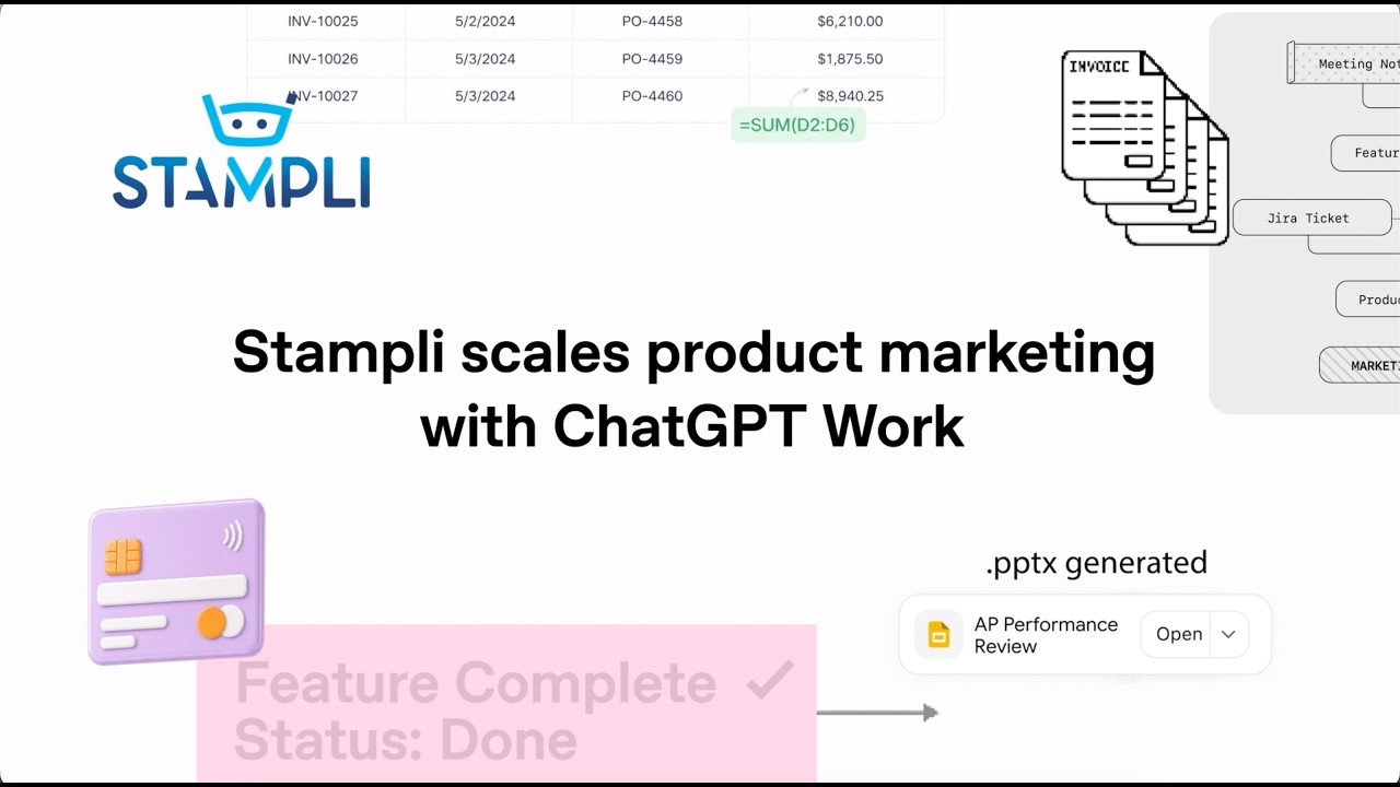 Stampli scales product marketing with ChatGPT Work — original channel thumbnail